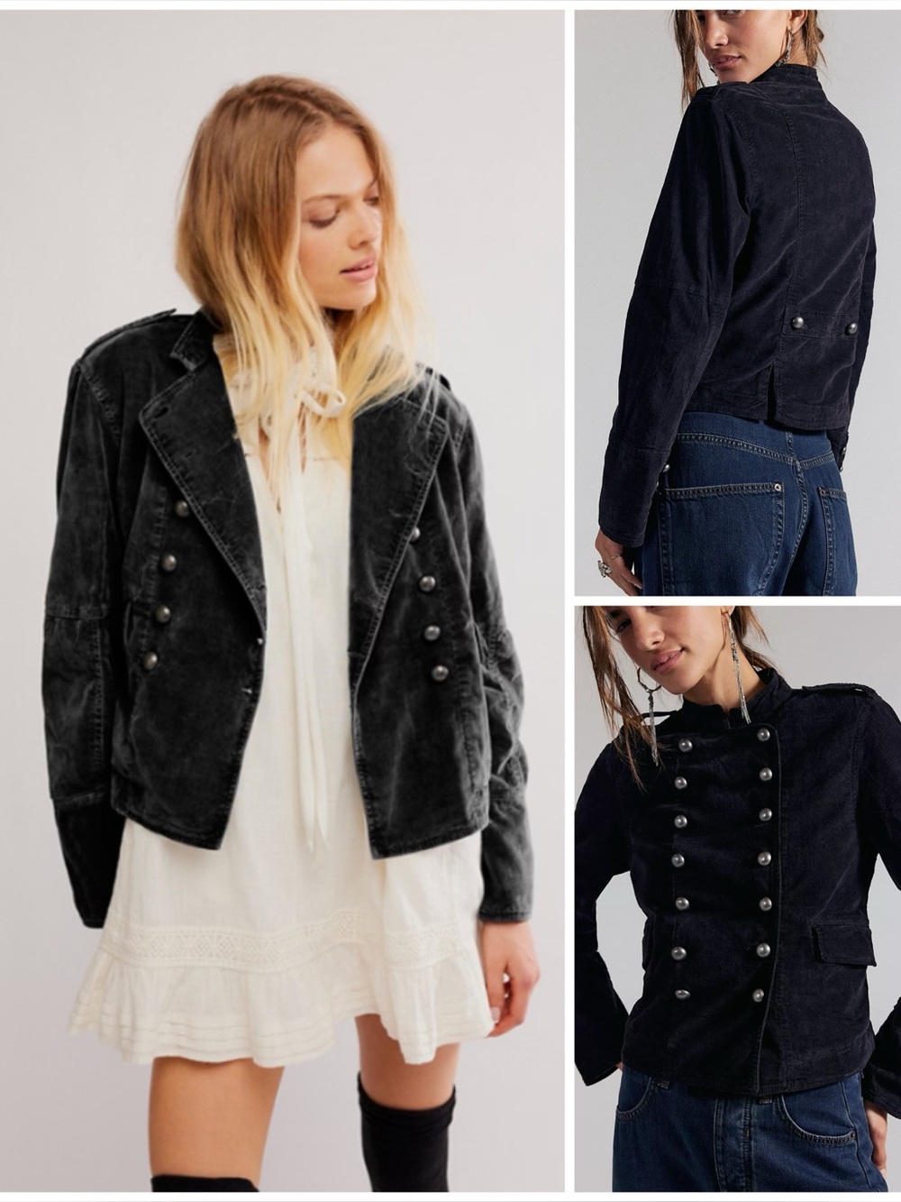 𝓯𝓹 Free People ~ Lotty Velvet Jacket